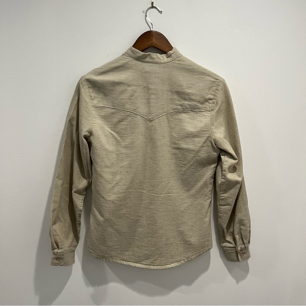Roper Southwest Embroidered Button-Down Long Sleeve Tan Western | women’s S - Picture 2 of 11